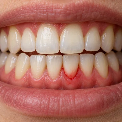 Teaching illustration: Bleeding gums
