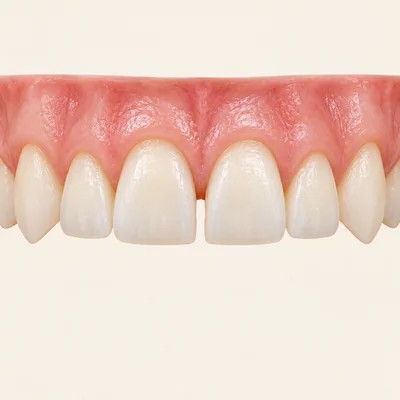 Teaching illustration: Diastema