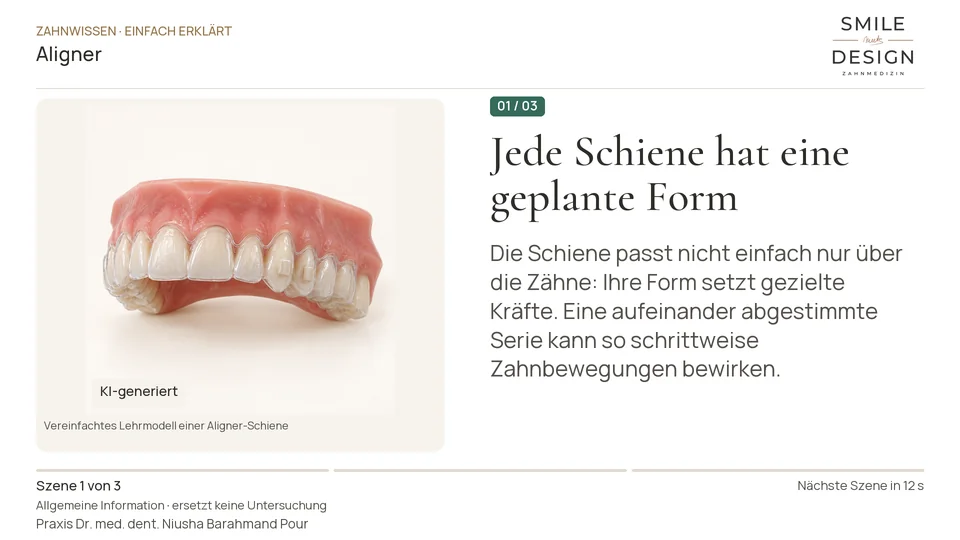 Short film (German): How can clear trays move teeth?