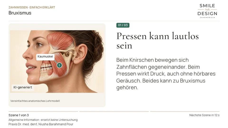 Kurzfilm: Ist Zähnepressen auch Bruxismus?