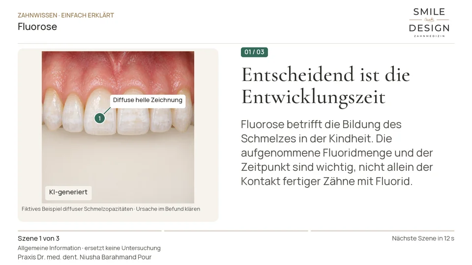 Kurzfilm: Wie entstehen fluorosebedingte Schmelzflecken?