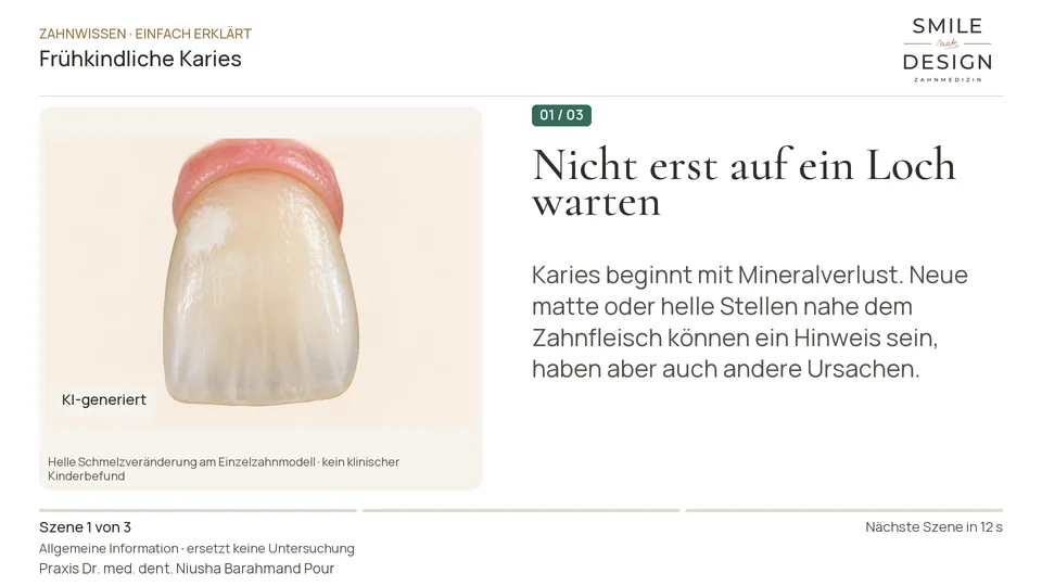 Kurzfilm: Warum brauchen auch die ersten Zähne Schutz?
