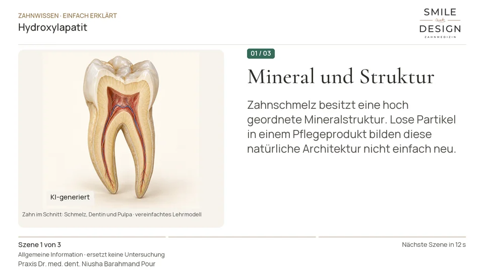 Short film (German): Tooth mineral in a tube — what does that mean?