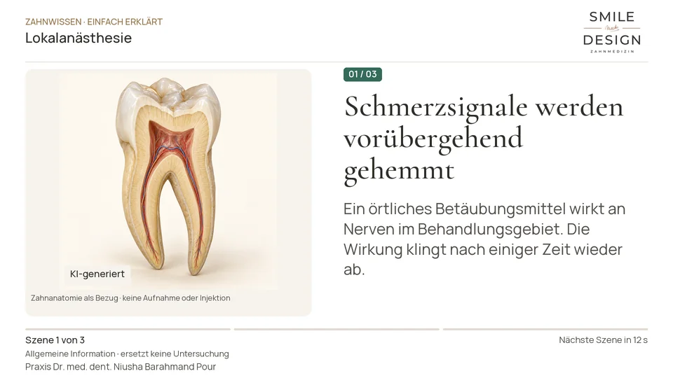 Kurzfilm: Was macht die örtliche Betäubung?