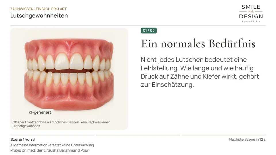 Kurzfilm: Wann beeinflussen Daumen oder Schnuller den Biss?