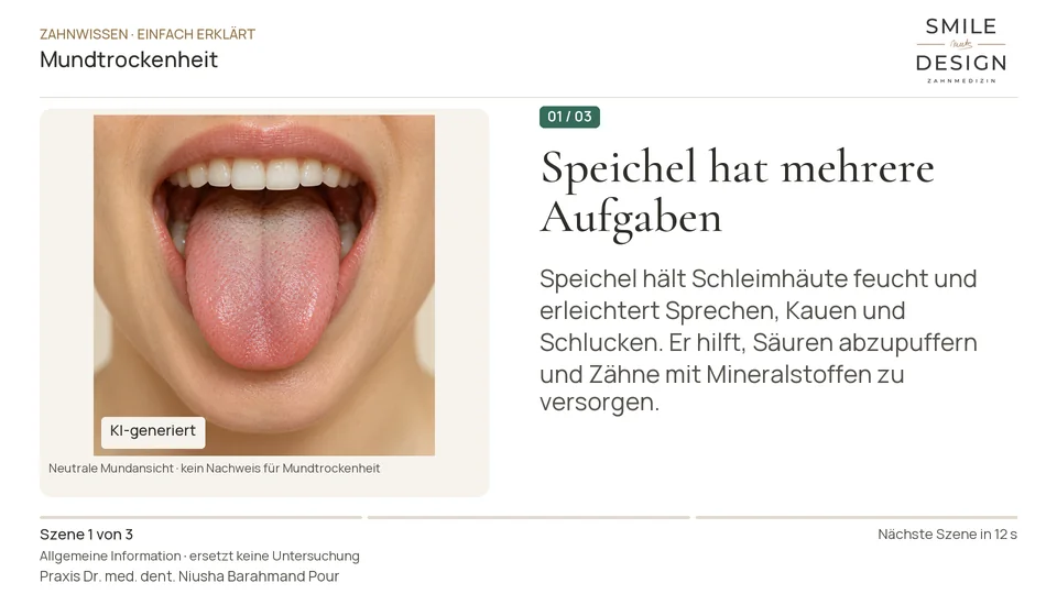 Short film (German): What is missing when your mouth feels dry?