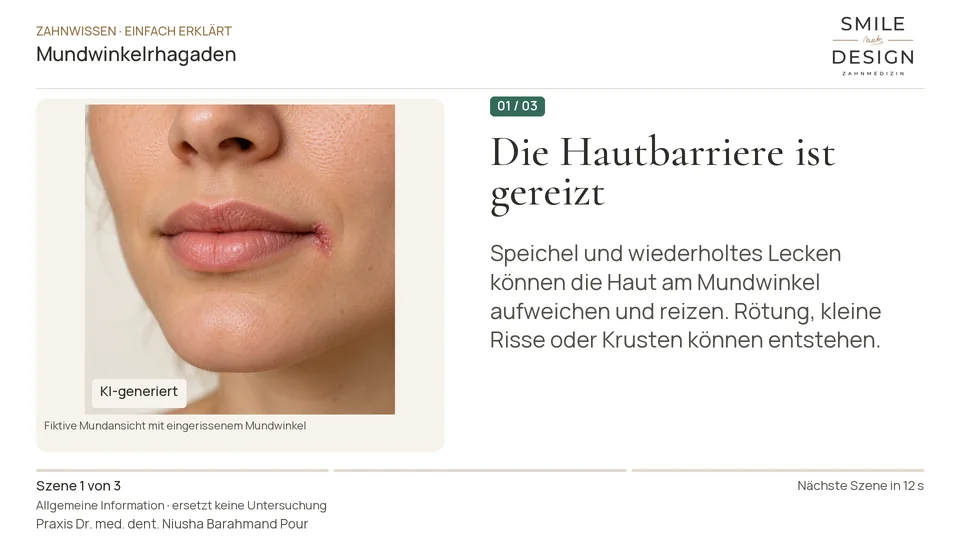 Kurzfilm: Warum reißen die Mundwinkel immer wieder ein?