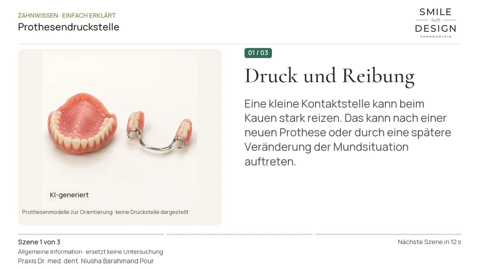 Kurzfilm: Warum drückt eine Prothese plötzlich?