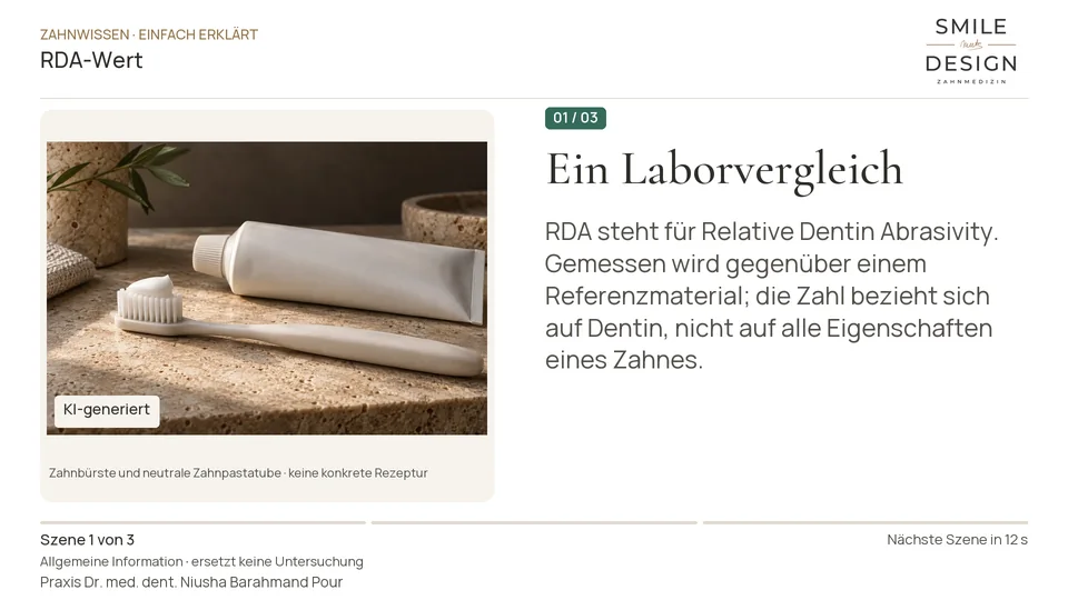 Short film (German): How abrasive is a toothpaste?