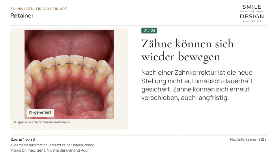 Short film (German): Why do straightened teeth not simply stay straight?