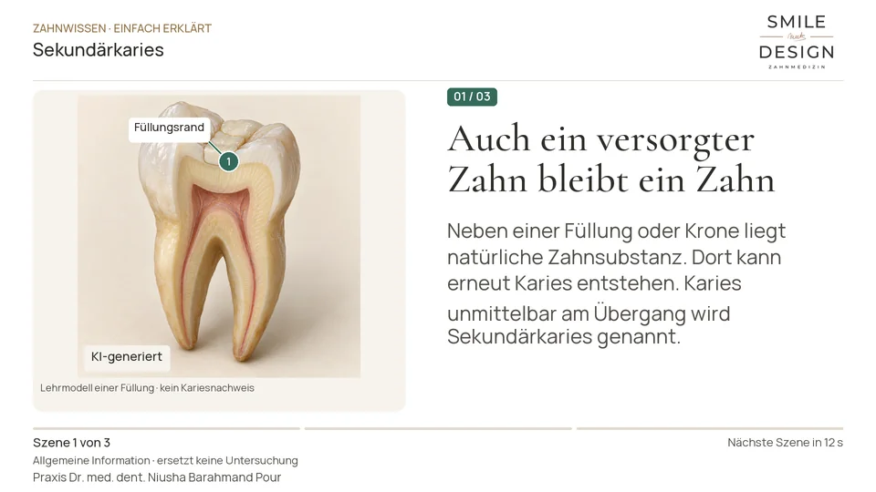 Kurzfilm: Was bedeutet Karies am Füllungsrand?