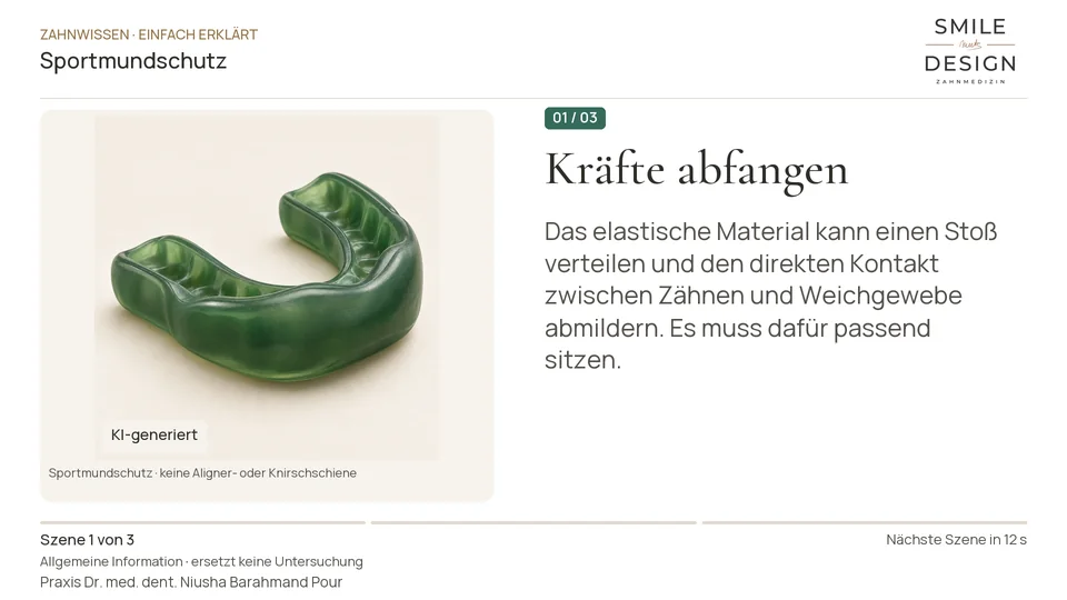 Short film (German): How does a mouthguard protect during sport?