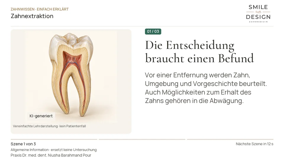 Kurzfilm: Was bedeutet es, einen Zahn zu entfernen?