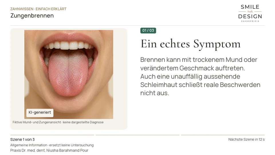 Kurzfilm: Warum kann die Zunge brennen, obwohl sie normal aussieht?