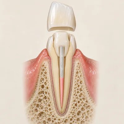 Teaching illustration: Post and core