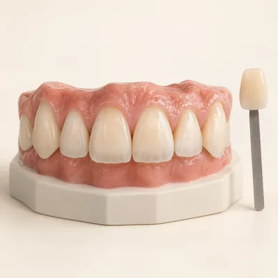 Teaching illustration: Dental mock-up
