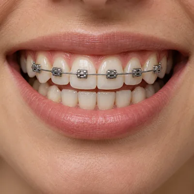 Teaching illustration: Brackets / fixed braces