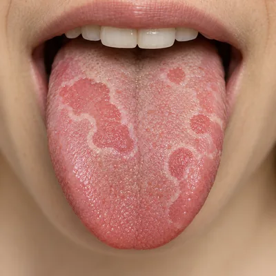 Teaching illustration: Geographic tongue