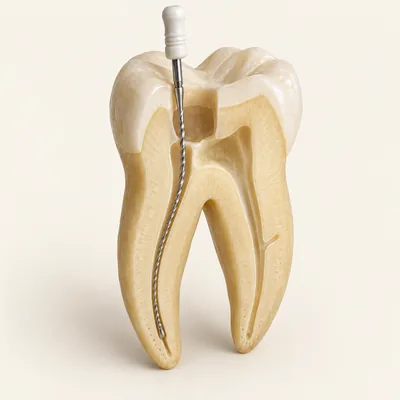 Teaching illustration: Root canal filling
