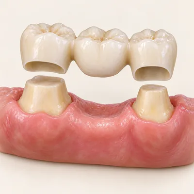 Teaching illustration: Dental bridge